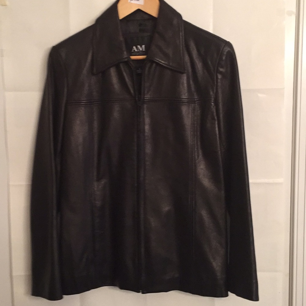 AM Stdio Women’s Napa Soft leather jacket size S